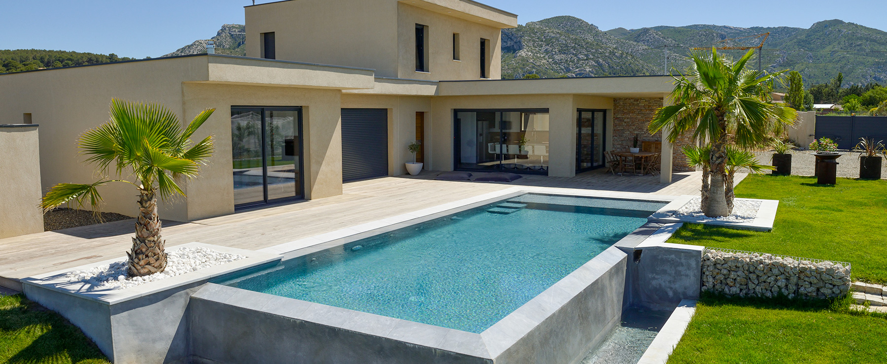 piscine en béton projeté Alpilles