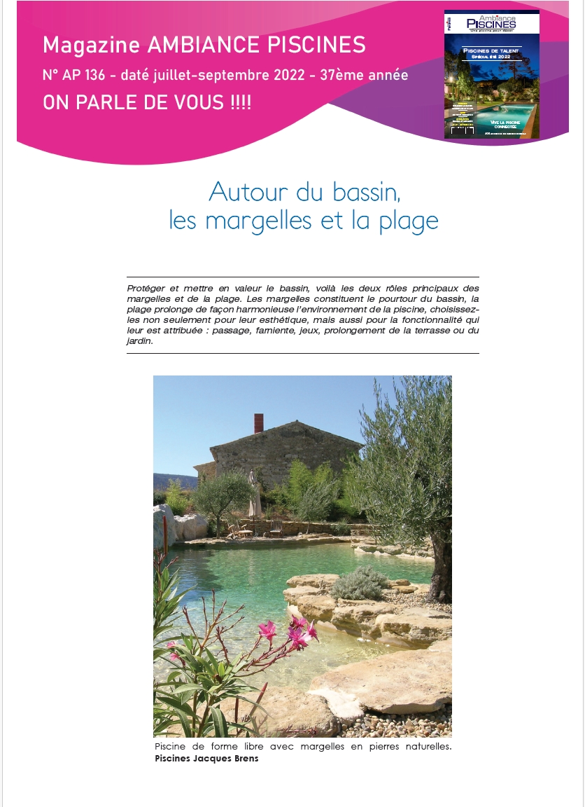 Construction de piscines en Béton à Aix en Provence et Cavaillon | Revue de presse