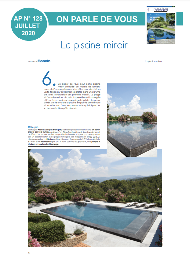 Construction de piscines en Béton à Aix en Provence et Cavaillon | Ambiance Piscines