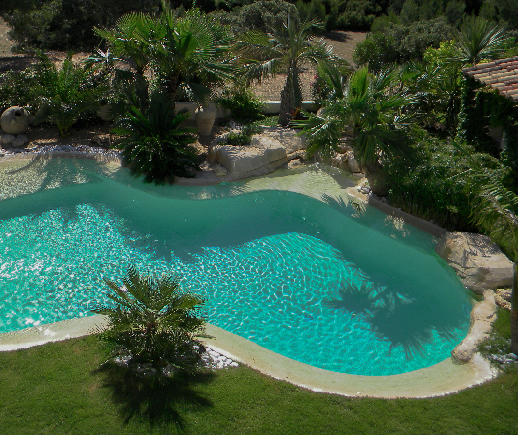 Construction de piscines en Béton à Aix en Provence et Cavaillon|Formes naturelles